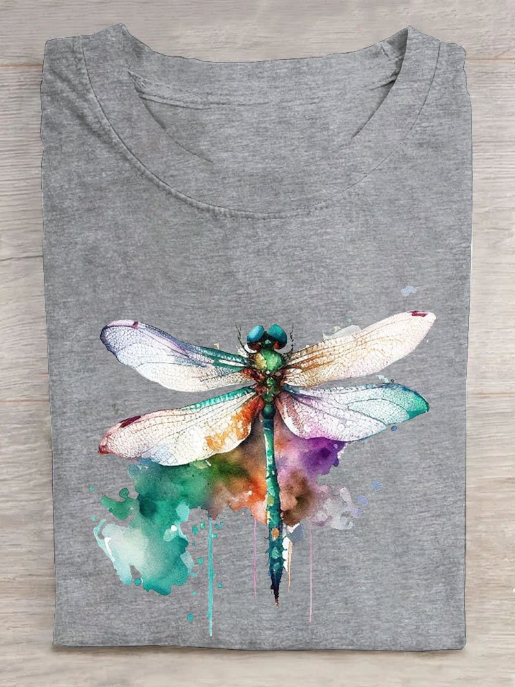 Dragonfly Loose Casual T-Shirt