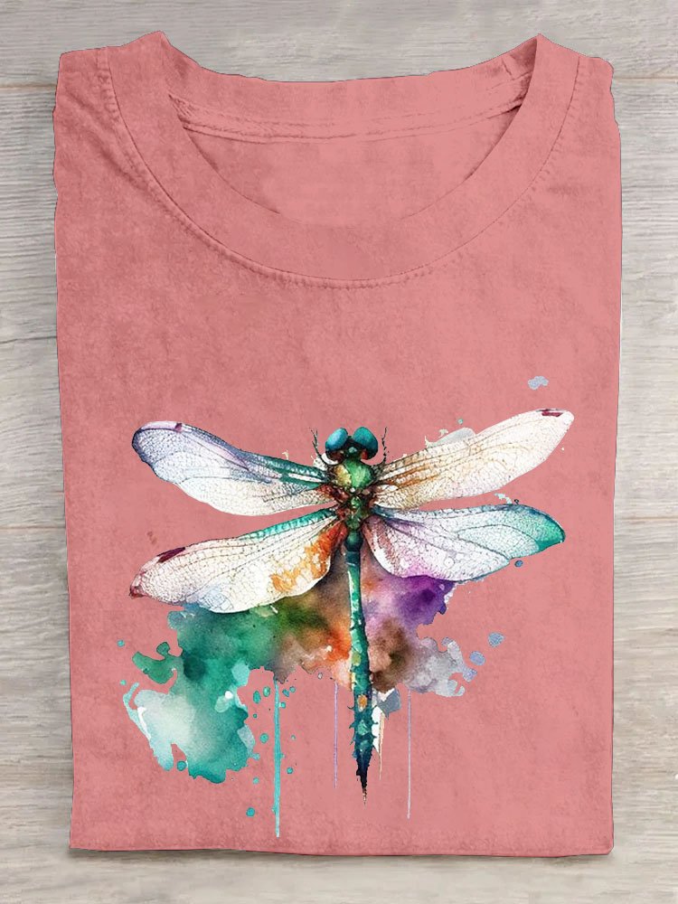 Dragonfly Loose Casual T-Shirt