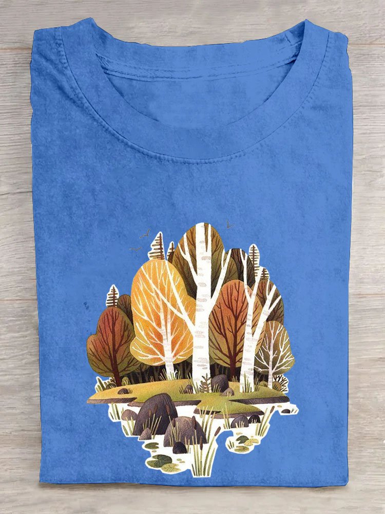 Tree Casual Loose T-Shirt