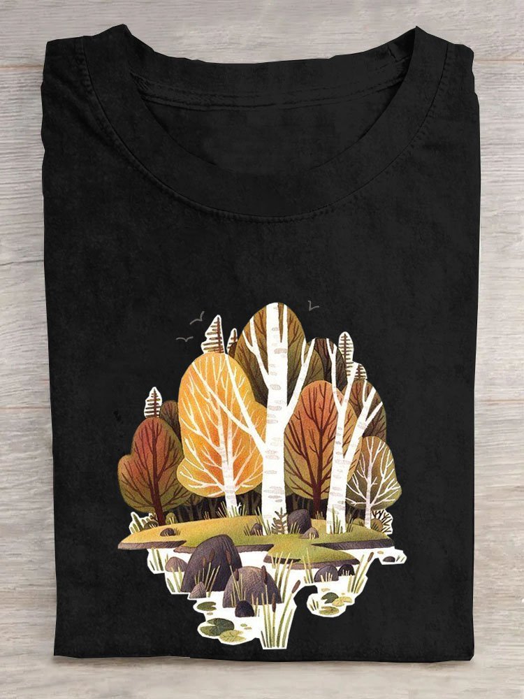 Tree Casual Loose T-Shirt