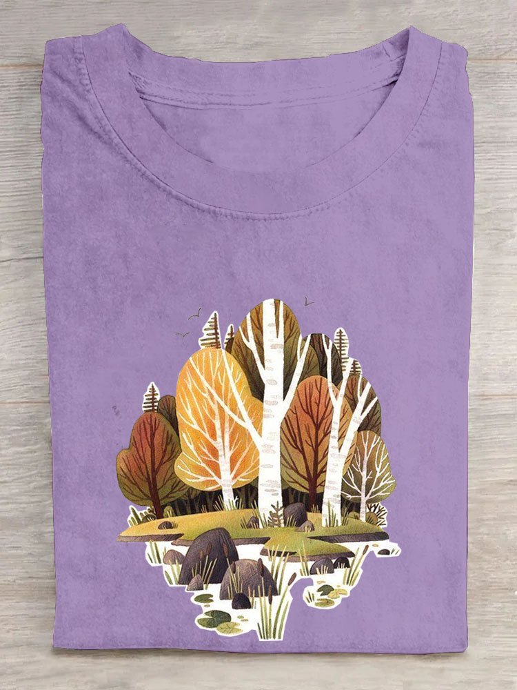 Tree Casual Loose T-Shirt