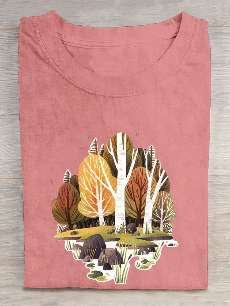 Tree Casual Loose T-Shirt