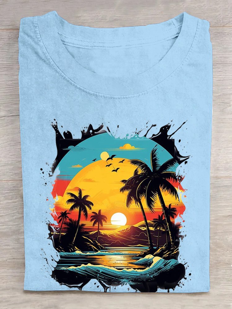 Scenery Casual Loose T-Shirt