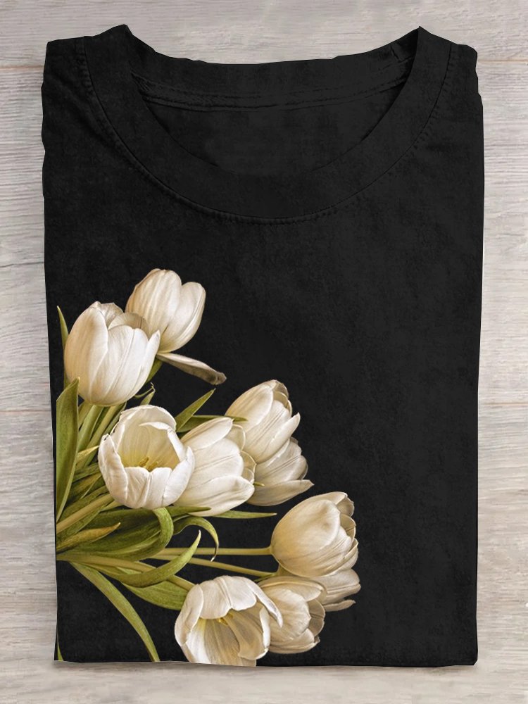 Casual Loose Floral T-Shirt