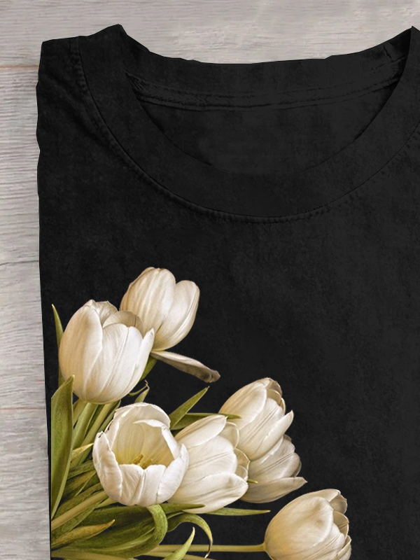 Casual Loose Floral T-Shirt