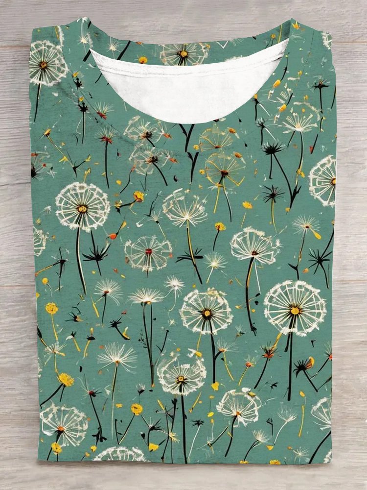 Casual Jersey Dandelion T-Shirt