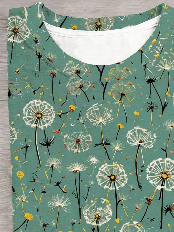 Casual Jersey Dandelion T-Shirt