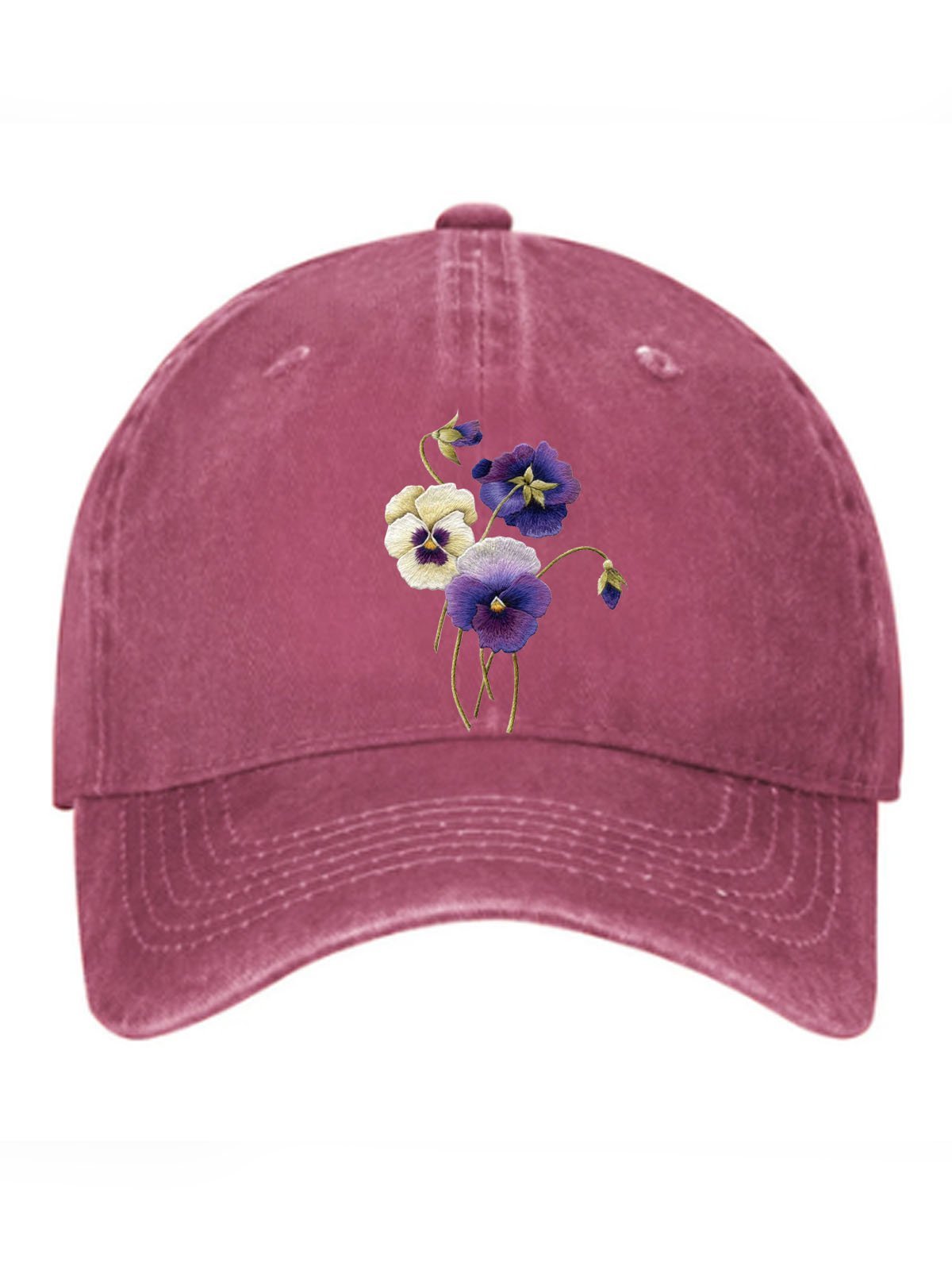 Floral printed baseball cap