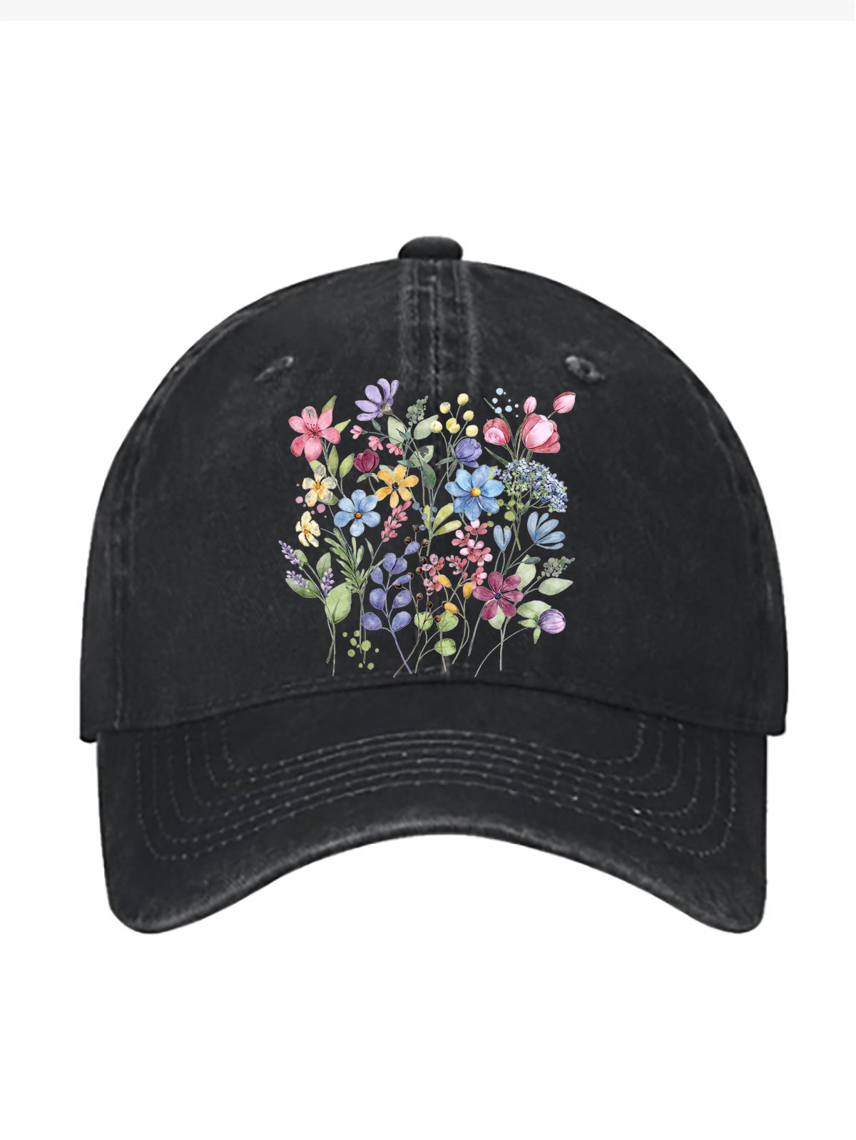 Floral pure cotton baseball cap