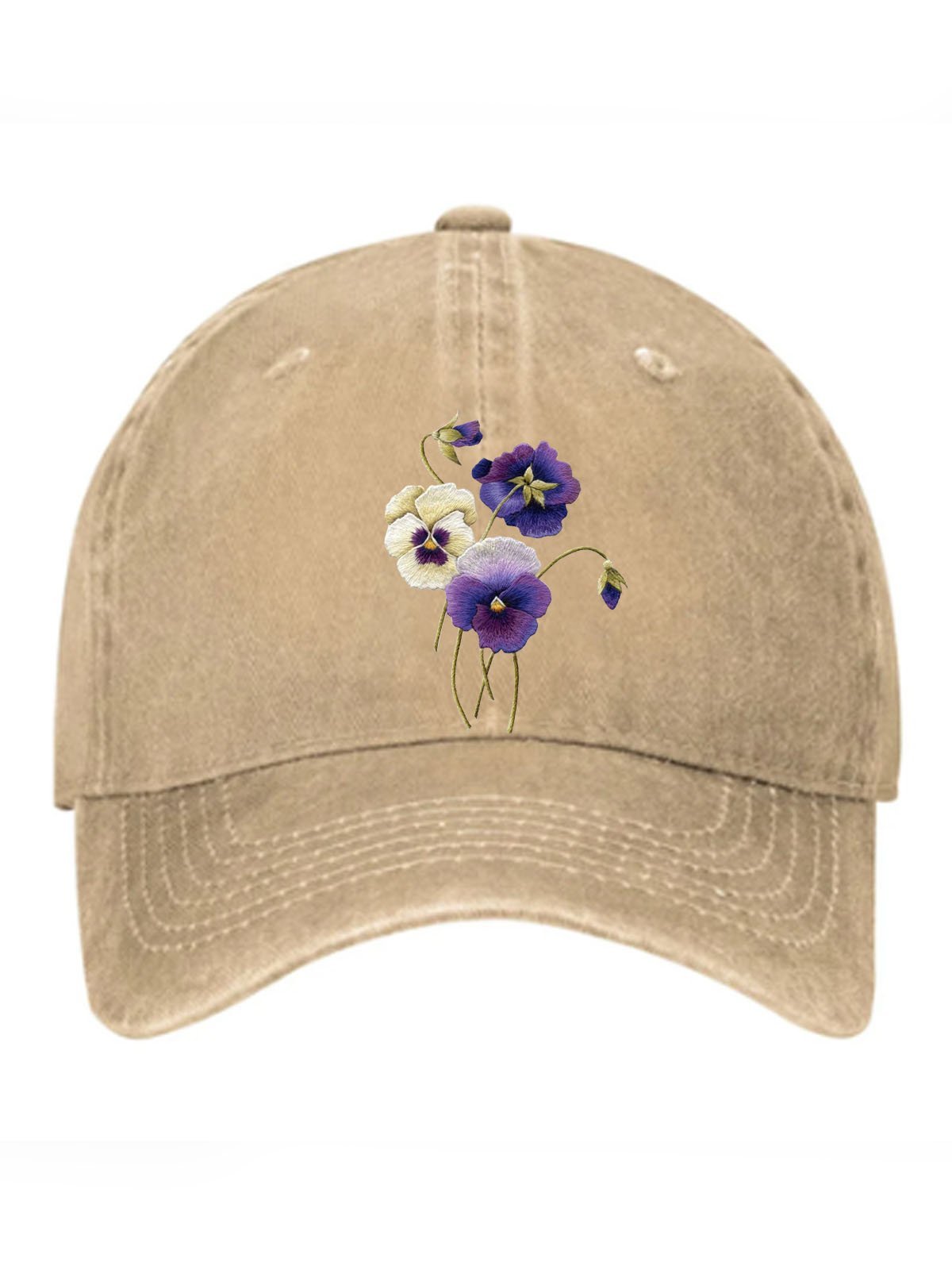 Floral printed baseball cap