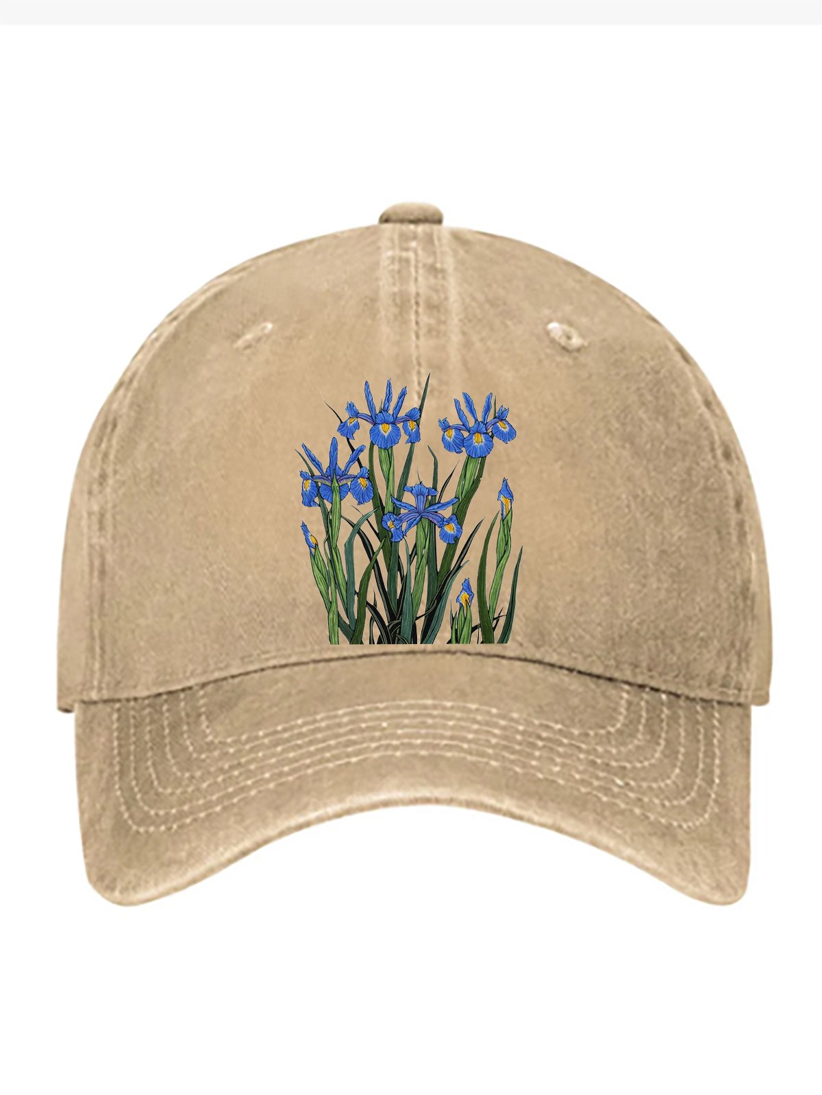 Floral pure cotton baseball cap