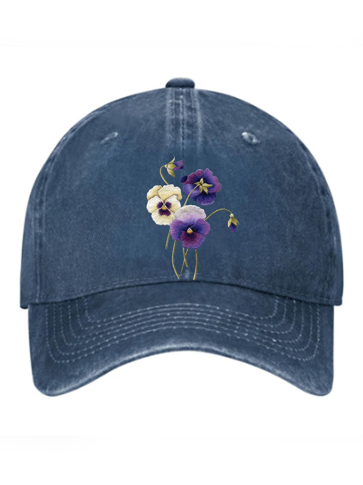 Floral printed baseball cap