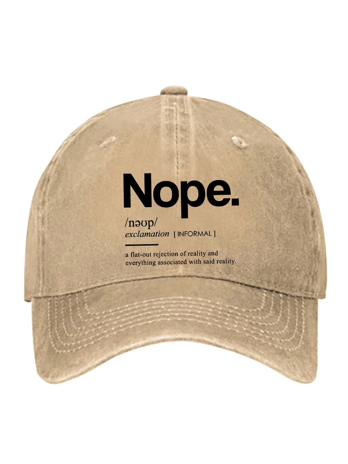 NOPE ART PRINT Baseball cap