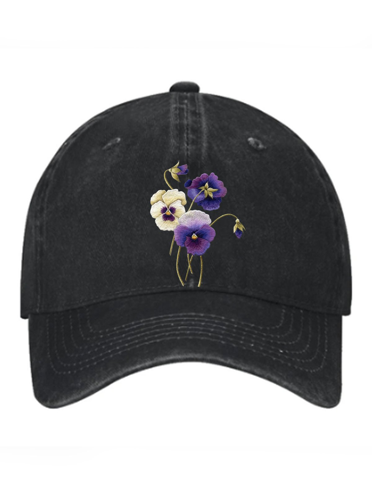 Floral printed baseball cap