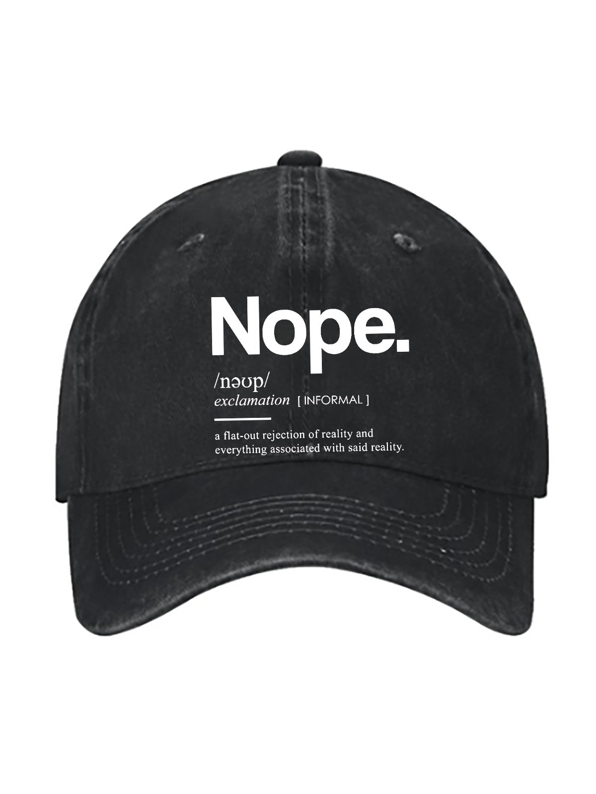 NOPE ART PRINT Baseball cap