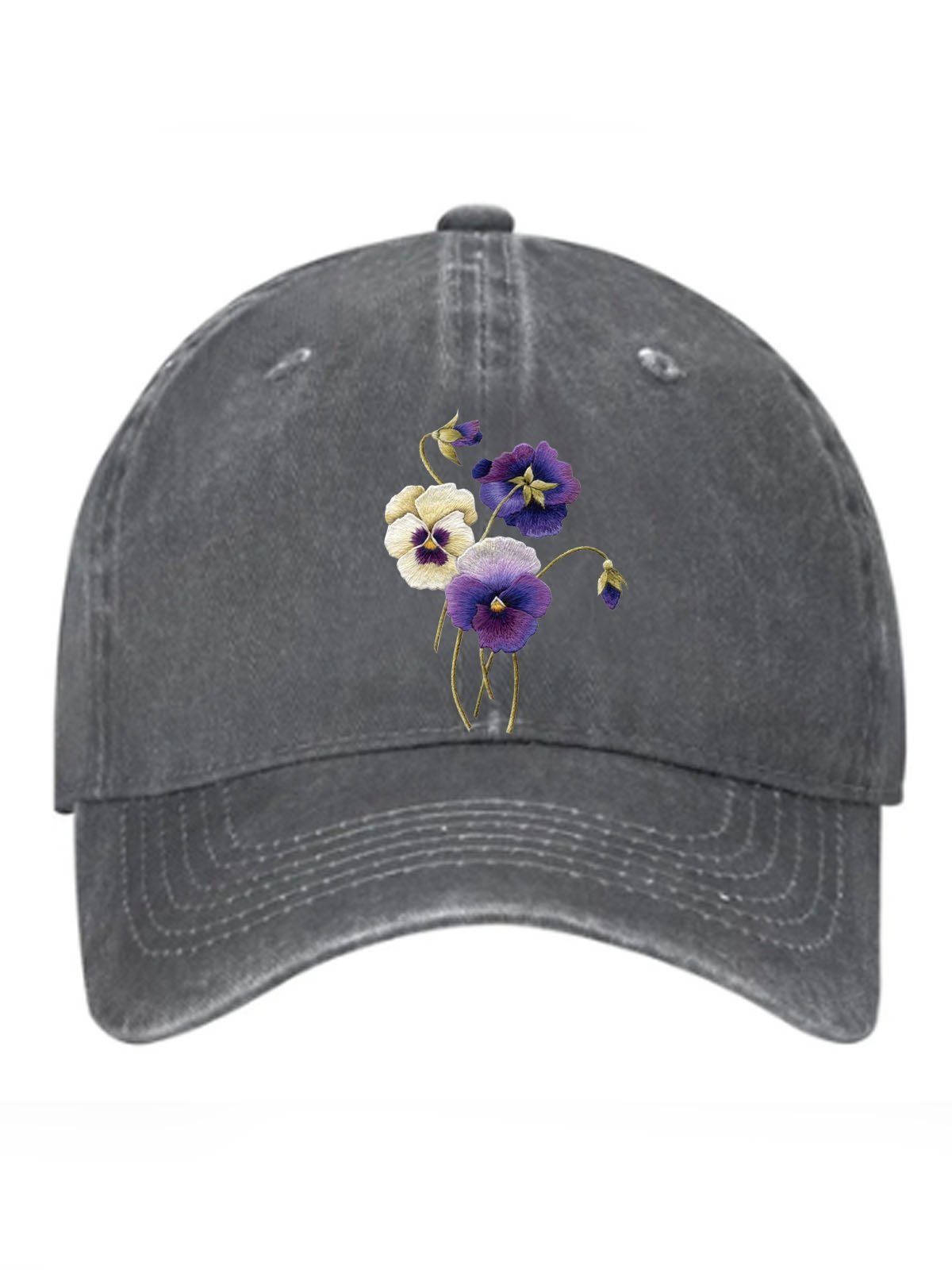 Floral printed baseball cap