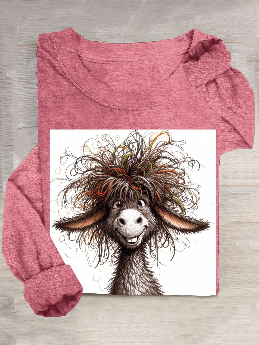 Funny Fried wool sheep Casual T-shirt