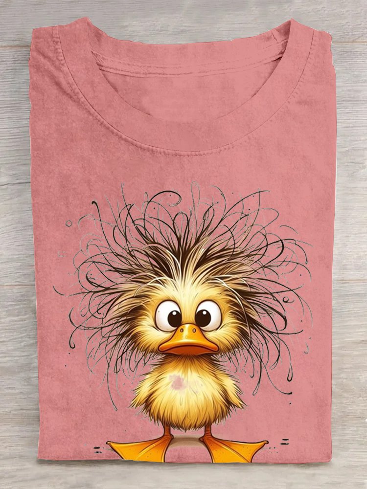 Loose Duck Cotton Casual T-Shirt