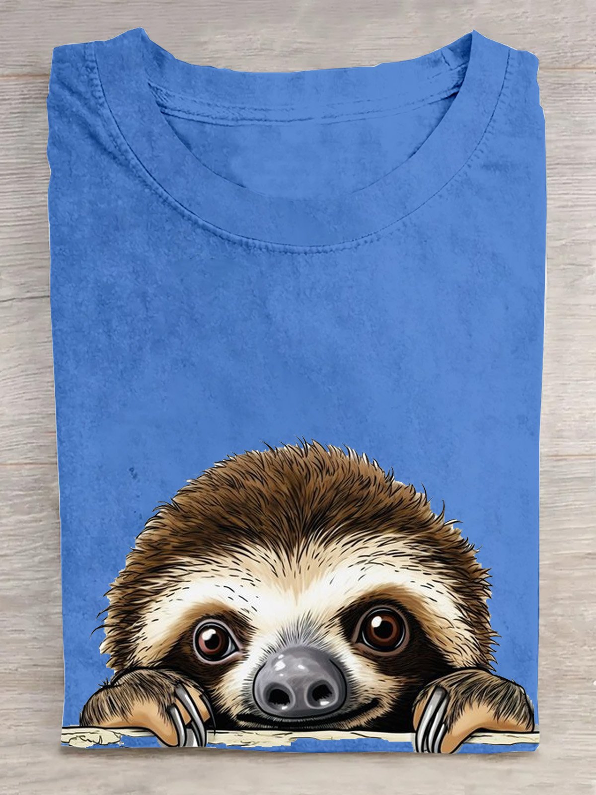 Crew Neck Casual Loose Animal T-Shirt