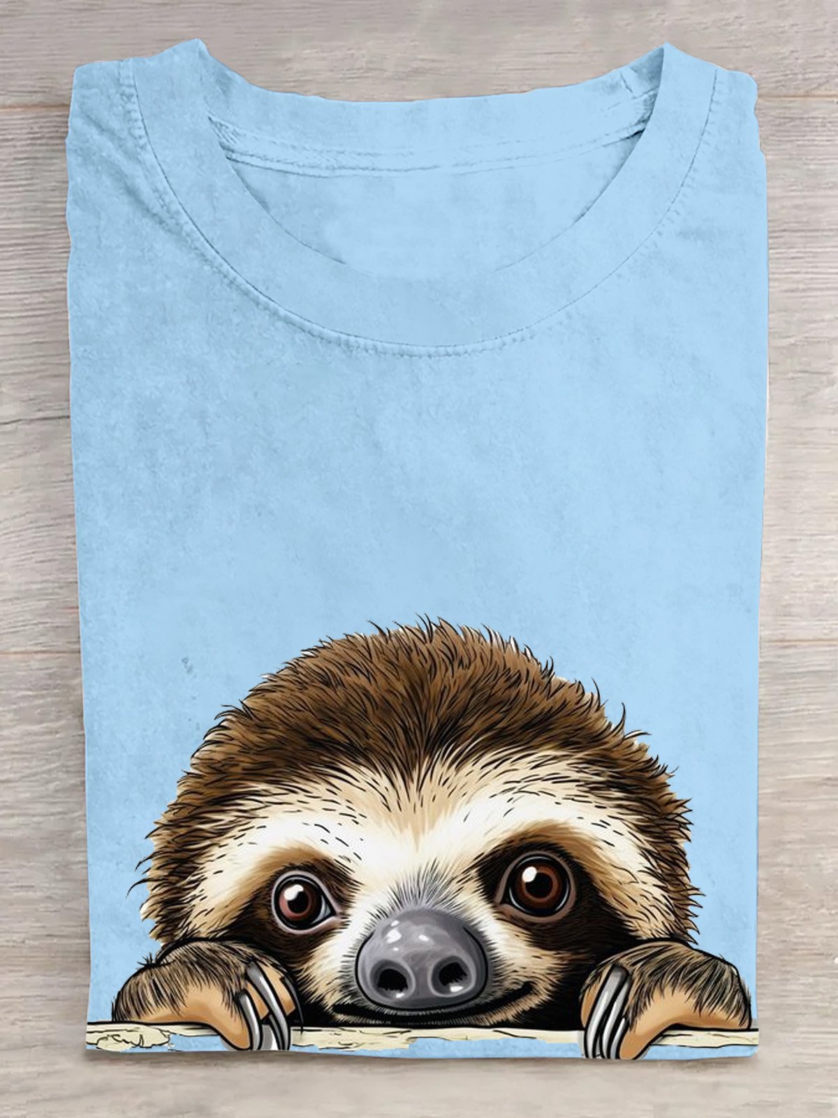 Crew Neck Casual Loose Animal T-Shirt