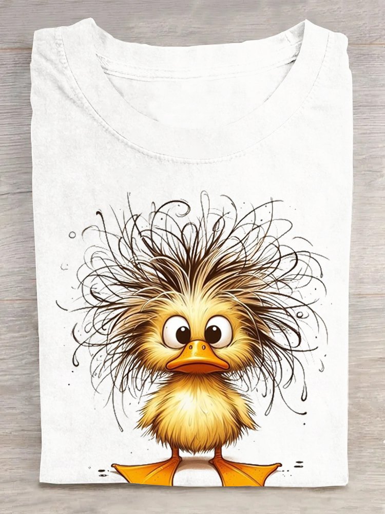 Loose Duck Cotton Casual T-Shirt