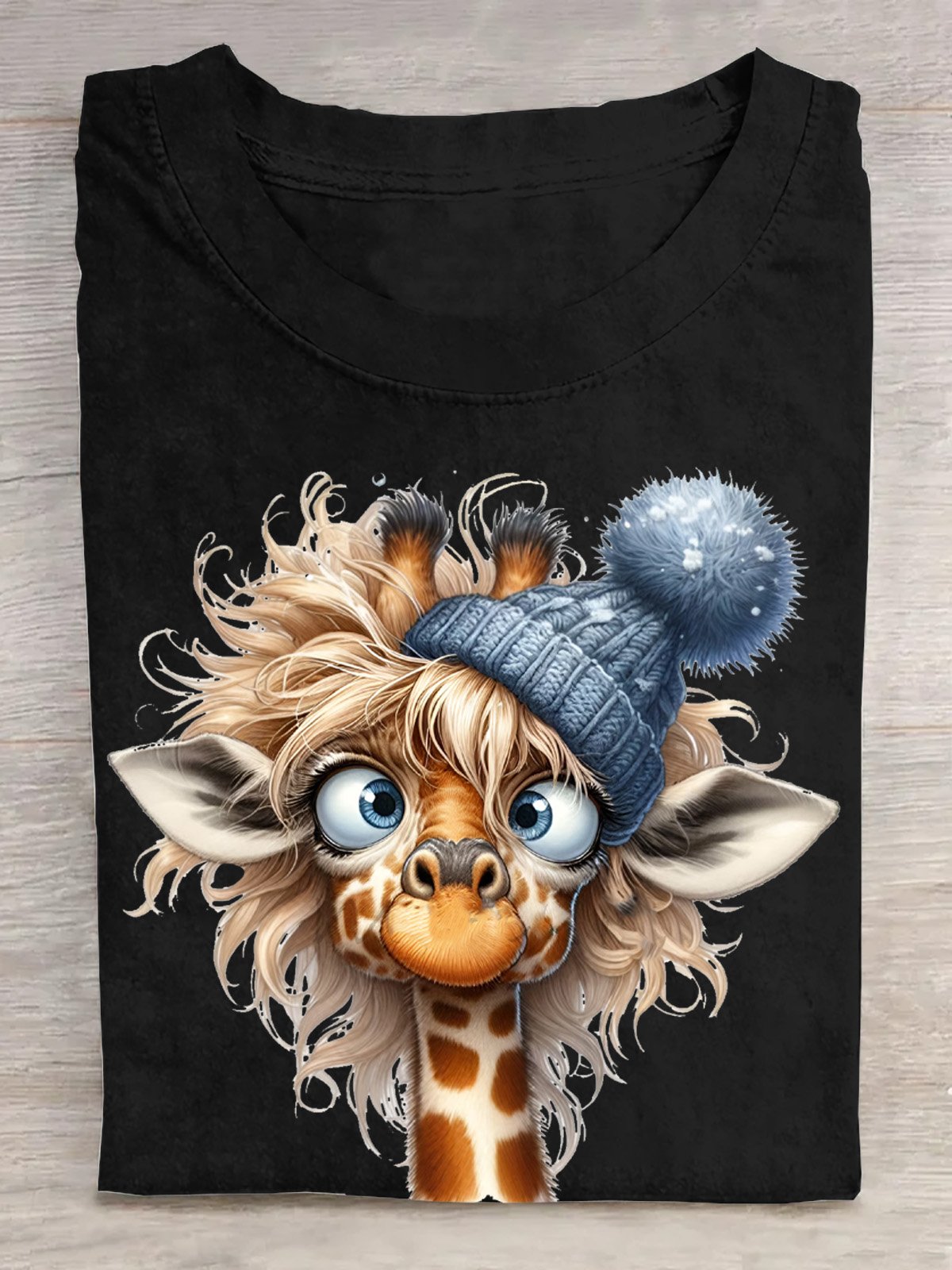 Cotton Casual Giraffe T-Shirt