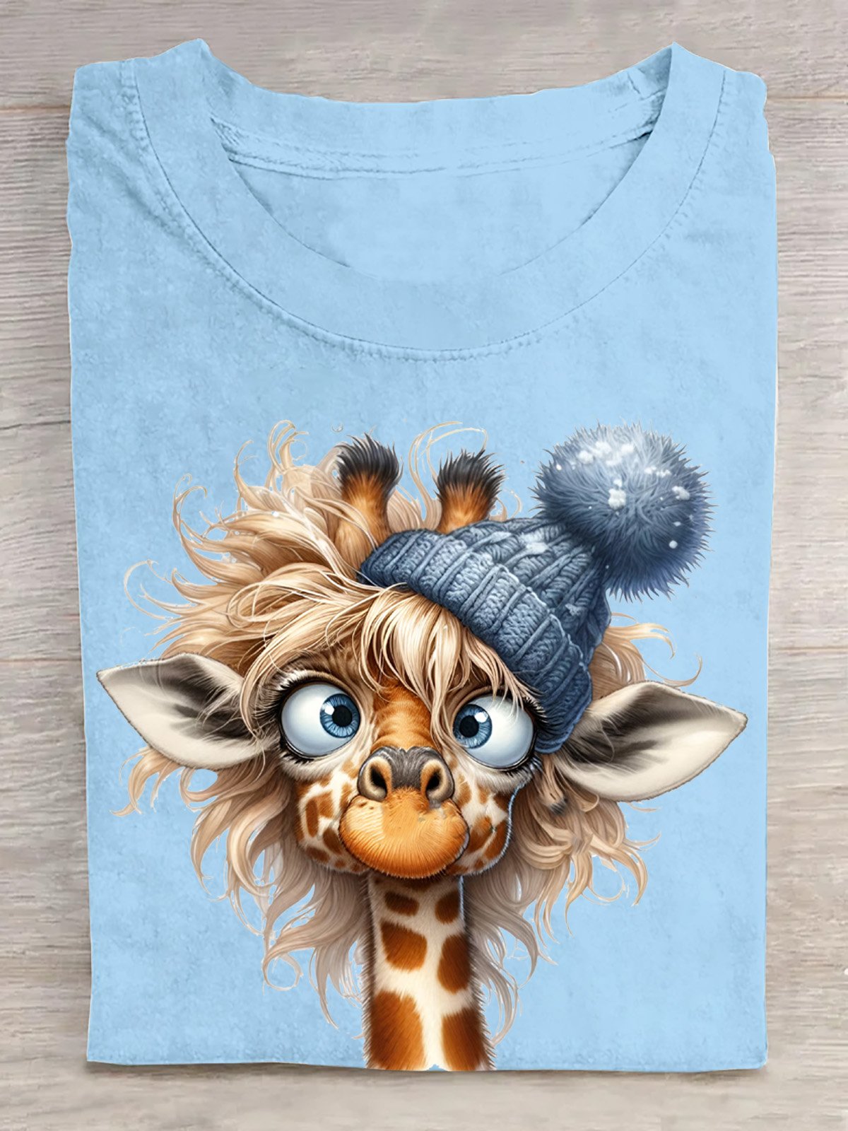 Cotton Casual Giraffe T-Shirt