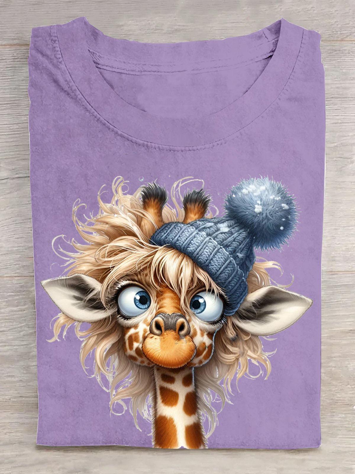 Cotton Casual Giraffe T-Shirt