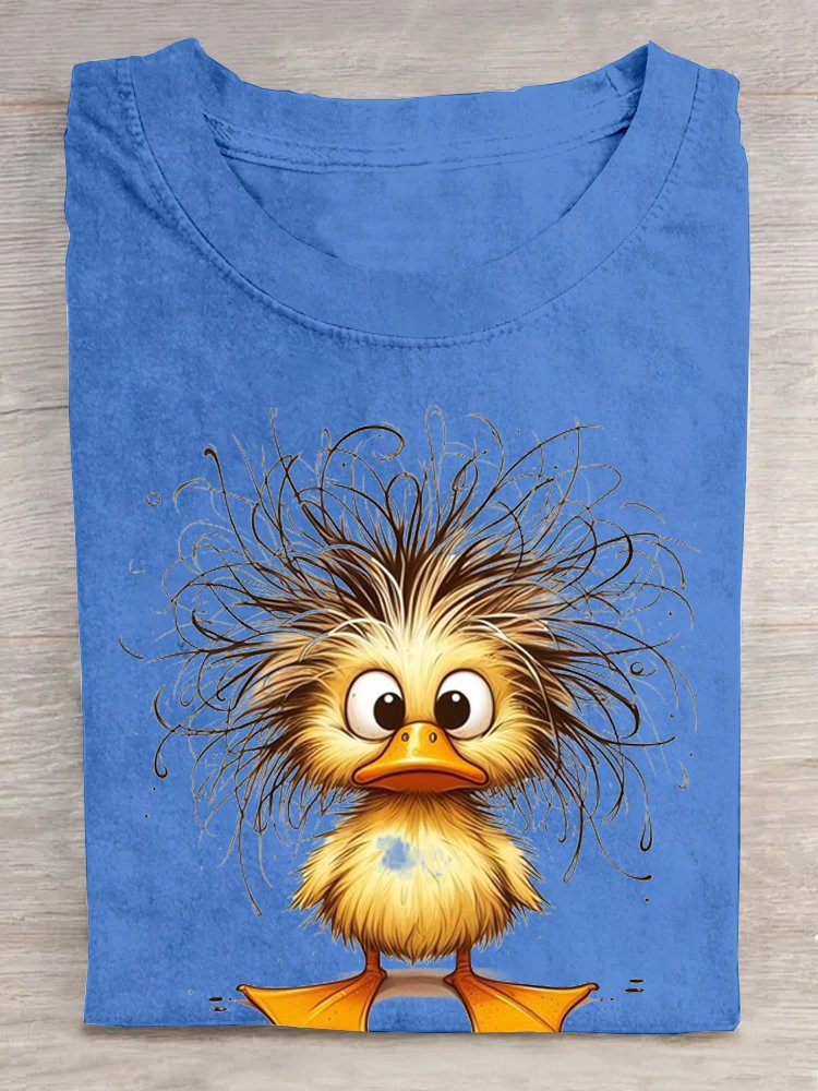 Loose Duck Cotton Casual T-Shirt