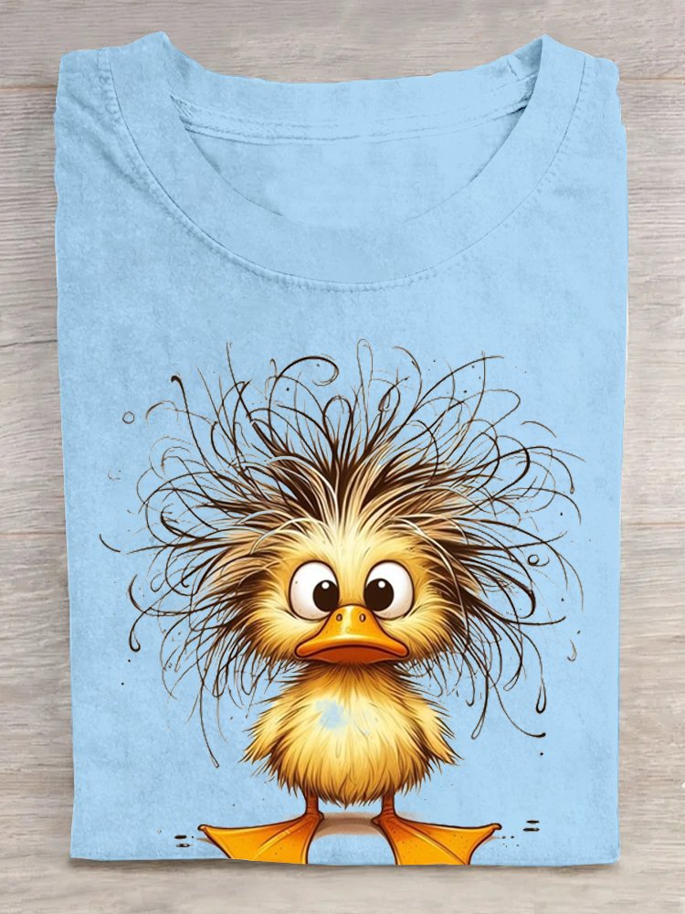 Loose Duck Cotton Casual T-Shirt