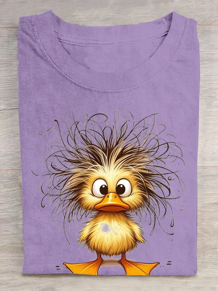 Loose Duck Cotton Casual T-Shirt