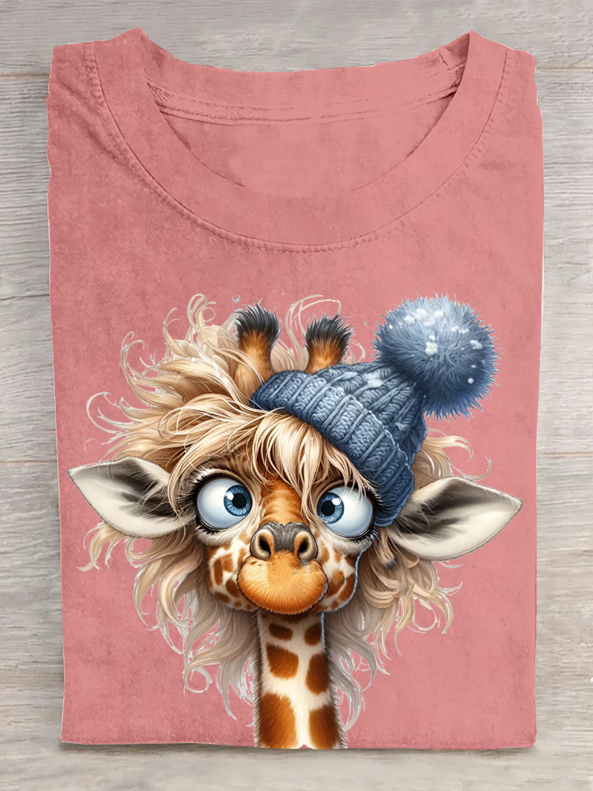 Cotton Casual Giraffe T-Shirt