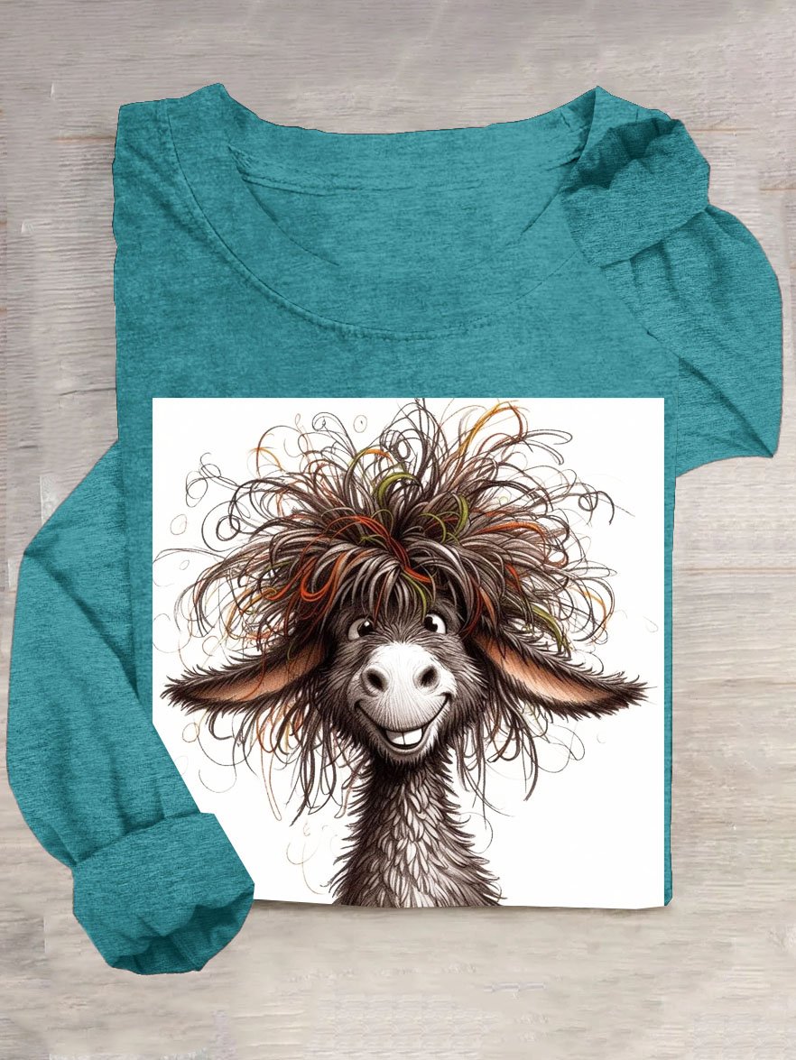 Funny Fried wool sheep Casual T-shirt