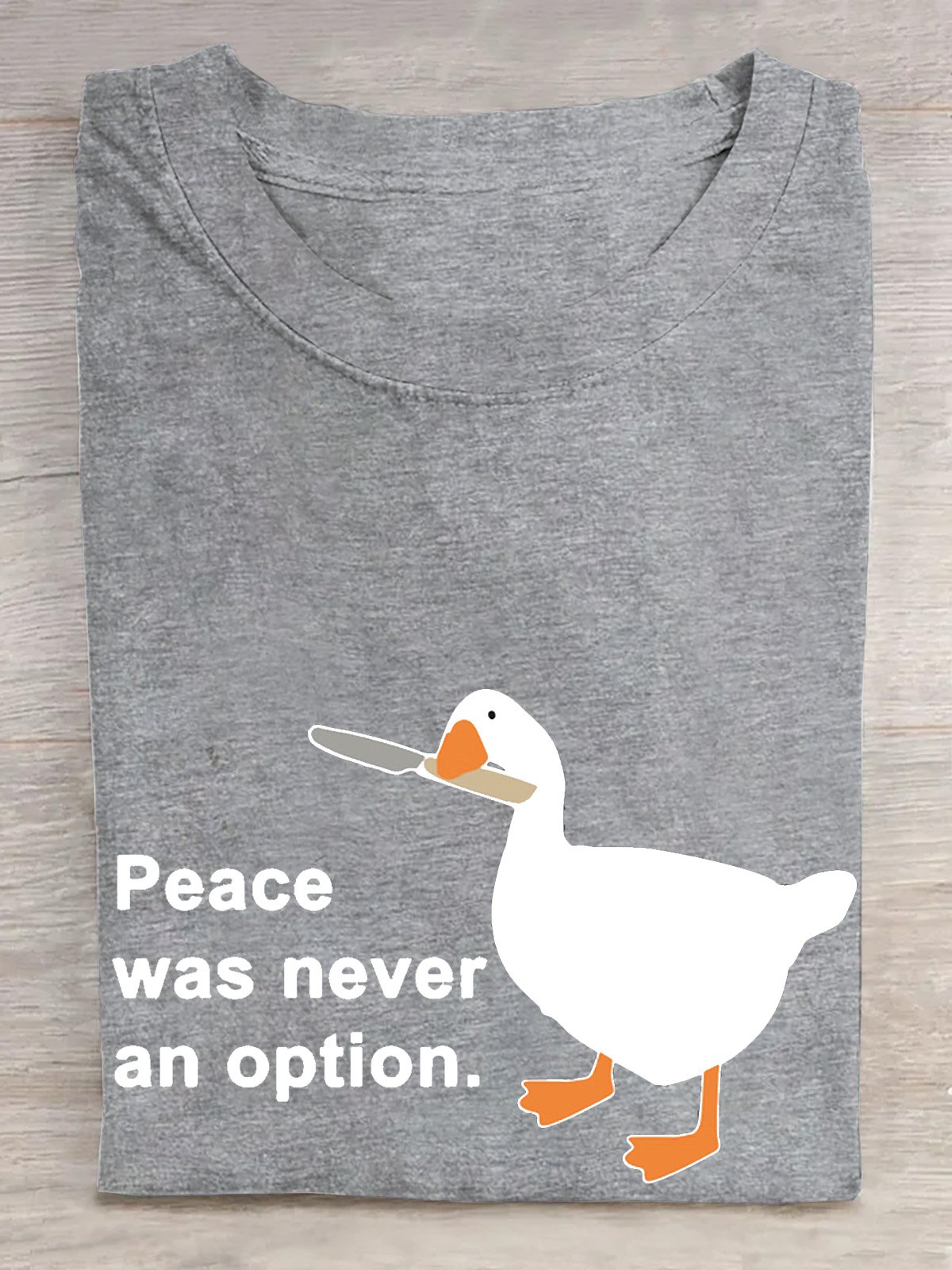 Casual Cotton peace was never an option T-Shirt