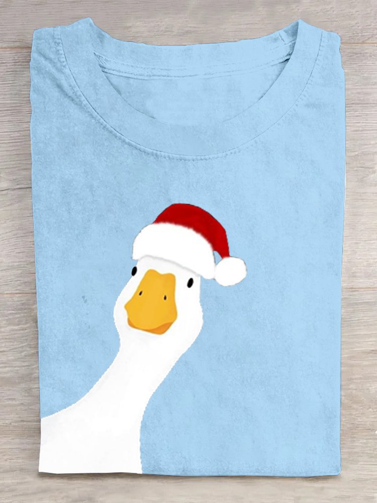 Casual Cotton Duck Loose T-Shirt