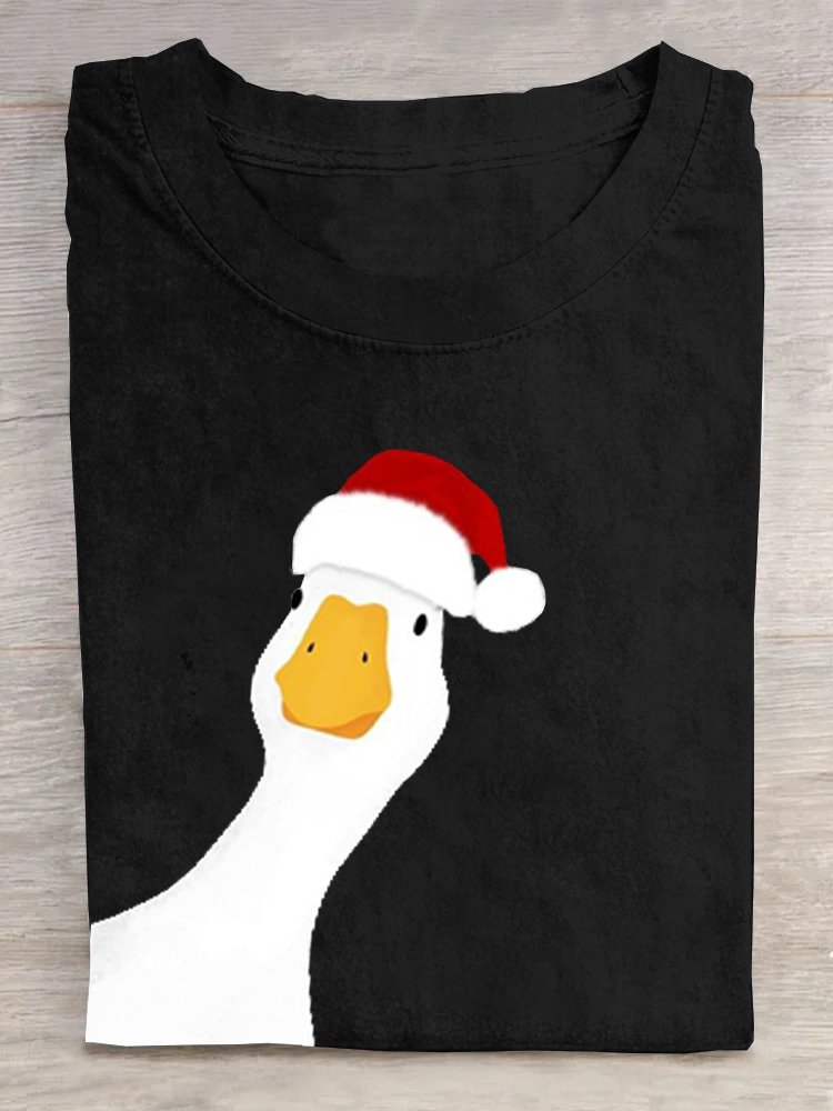 Casual Cotton Duck Loose T-Shirt