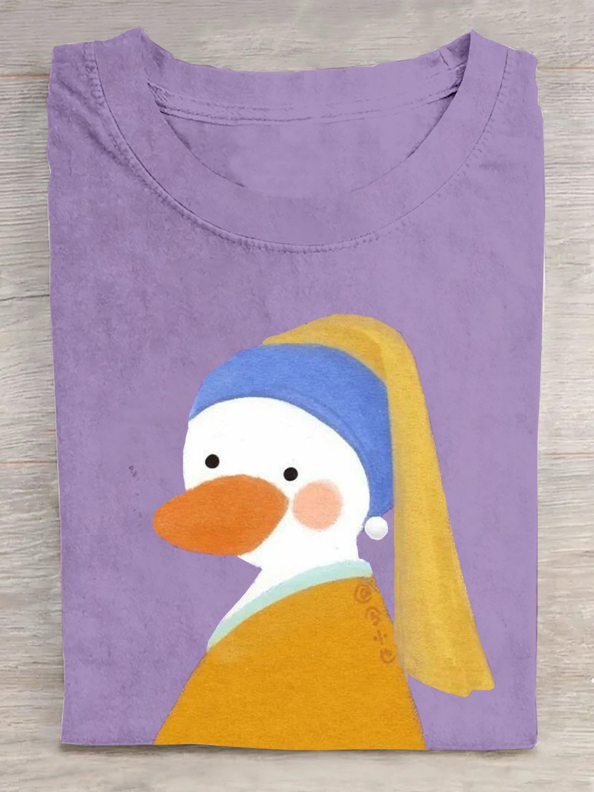 Casual Duck Pop Art Print T-Shirt