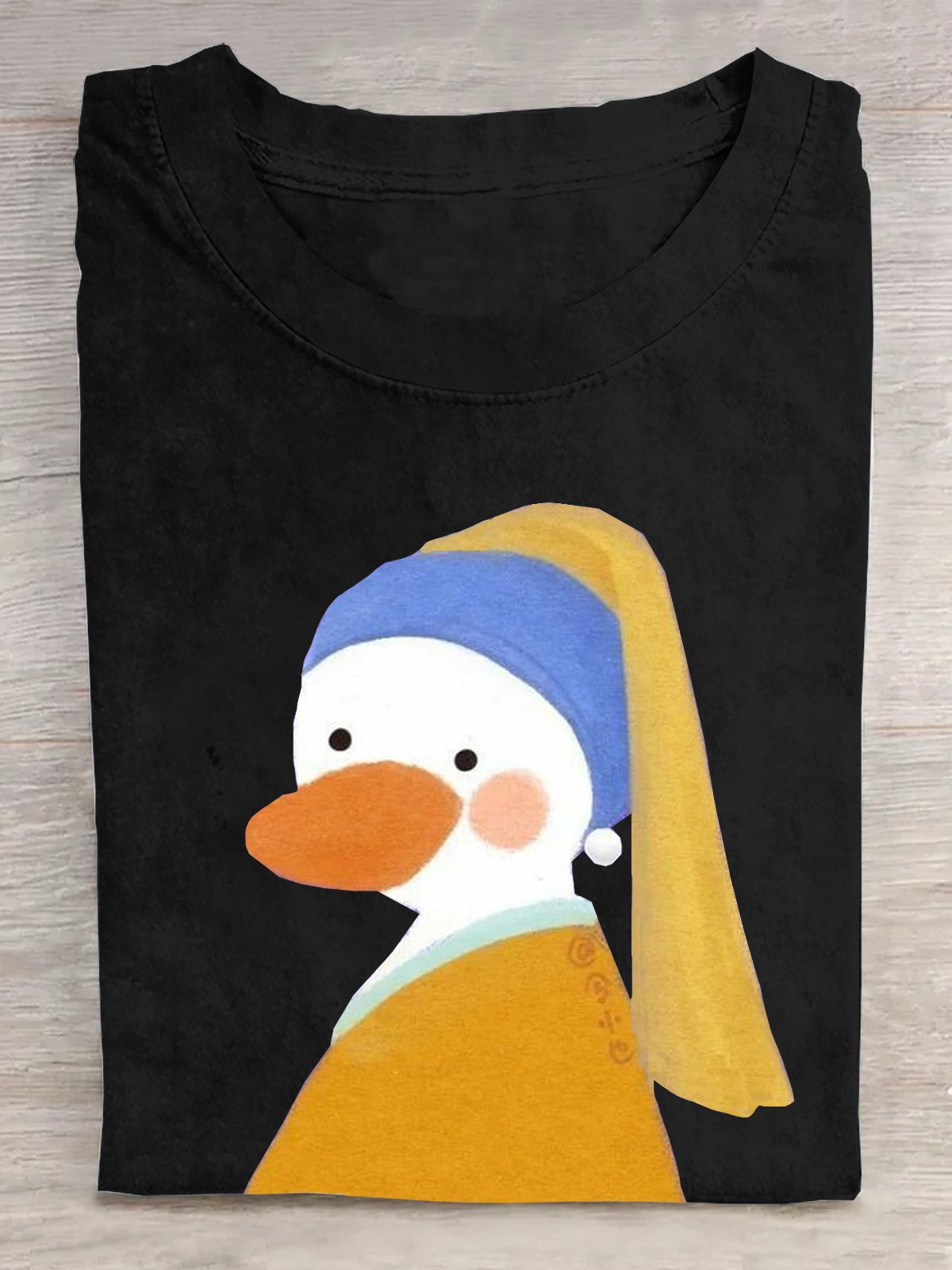 Casual Duck Pop Art Print T-Shirt