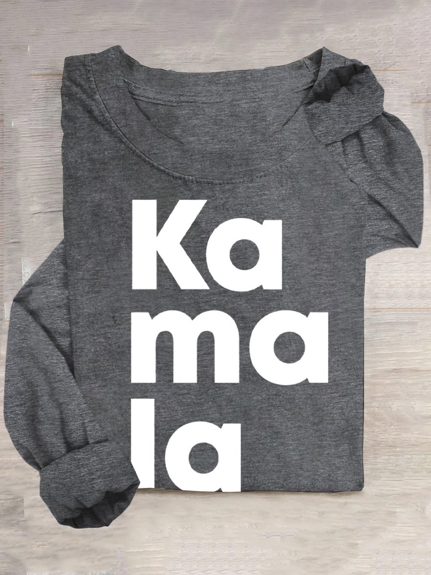 Comma-La Kamala For The People Cotton-Blend Casual T-Shirt