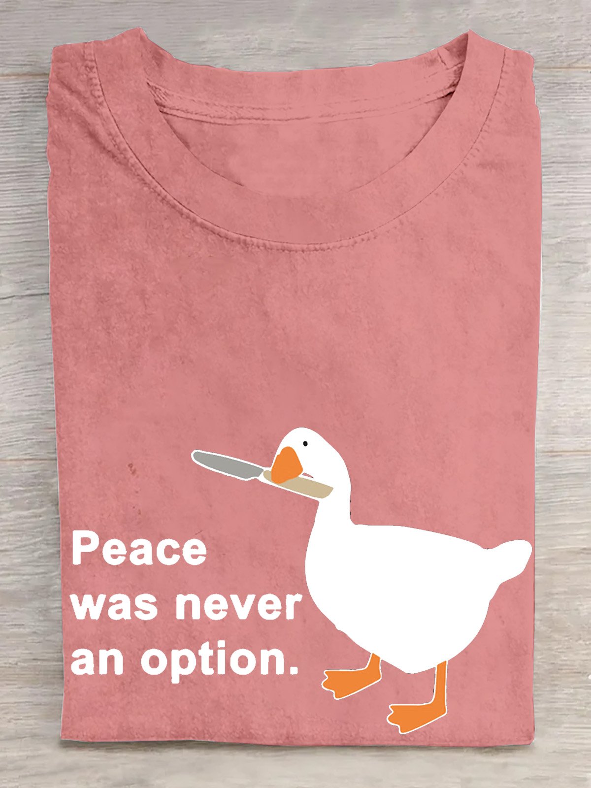 Casual Cotton peace was never an option T-Shirt