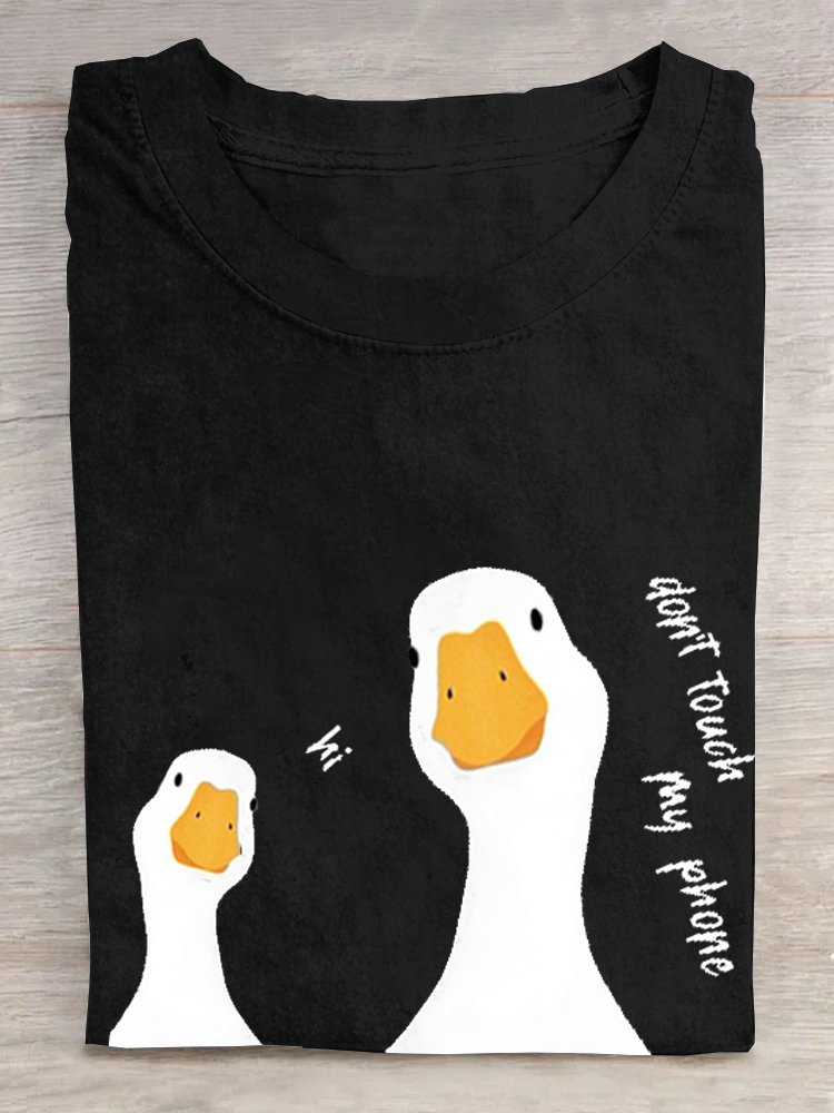 Casual Cotton Duck Loose T-Shirt