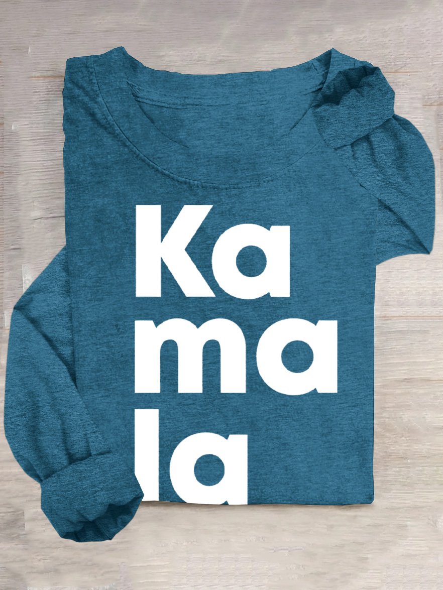 Comma-La Kamala For The People Cotton-Blend Casual T-Shirt