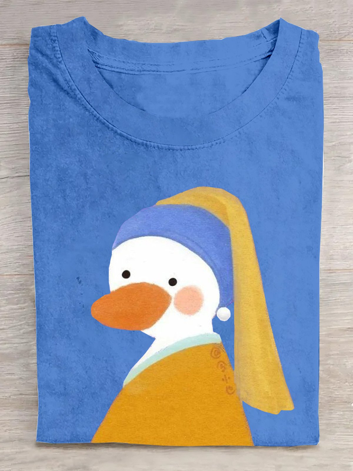 Casual Duck Pop Art Print T-Shirt