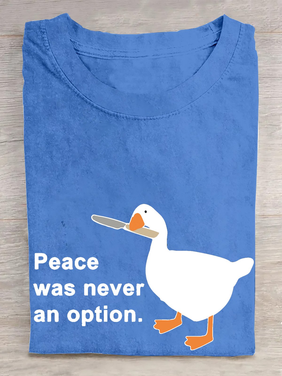 Casual Cotton peace was never an option T-Shirt