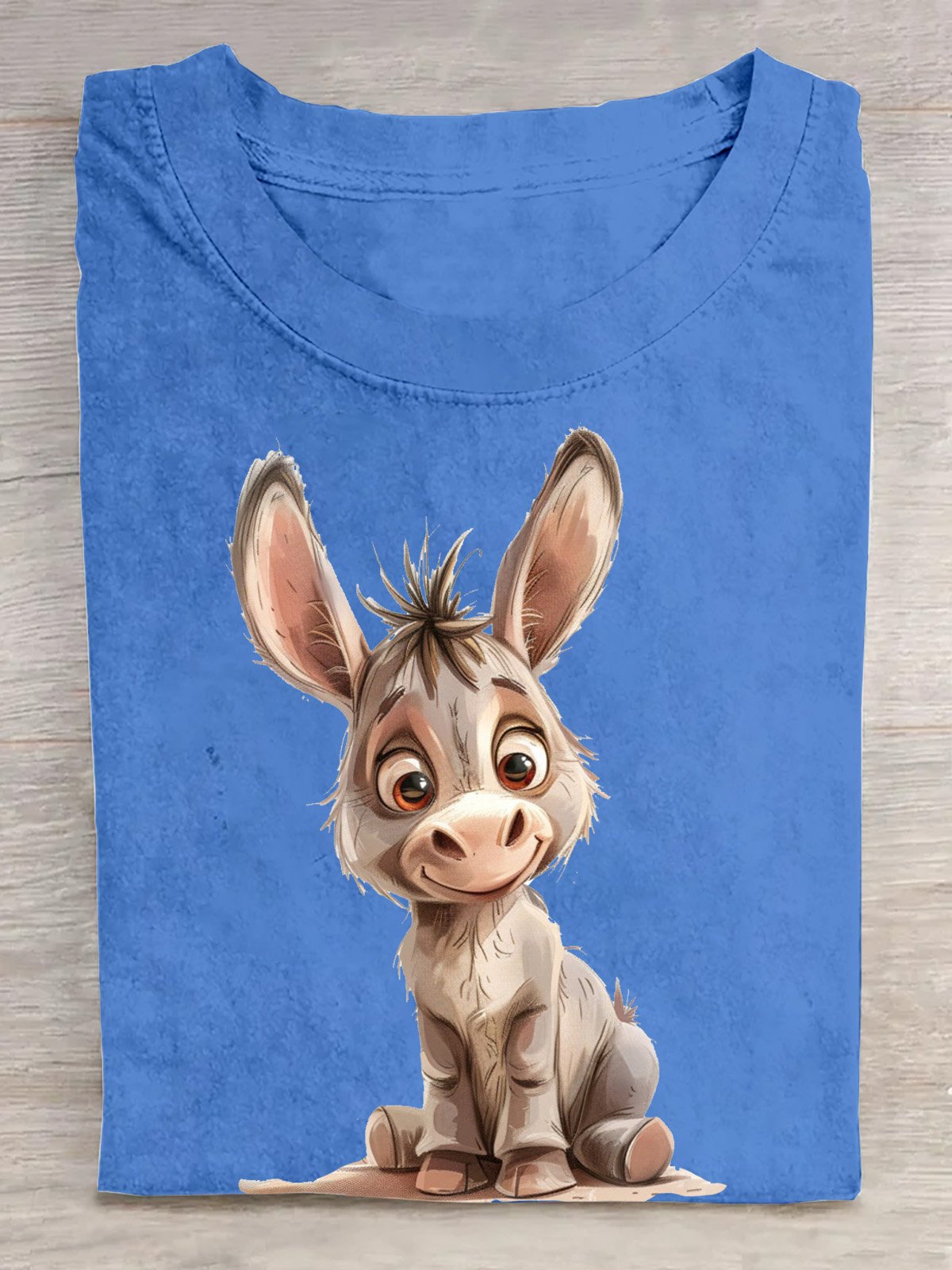 Cotton Quirky Cute Cartoon Donkey T-Shirt