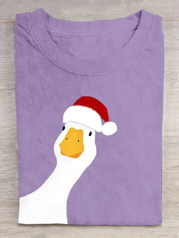 Casual Cotton Duck Loose T-Shirt