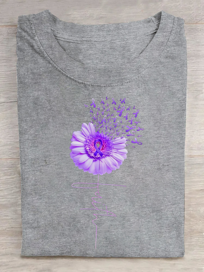 Faith-Alzheimer's Awareness Cotton T-Shirt