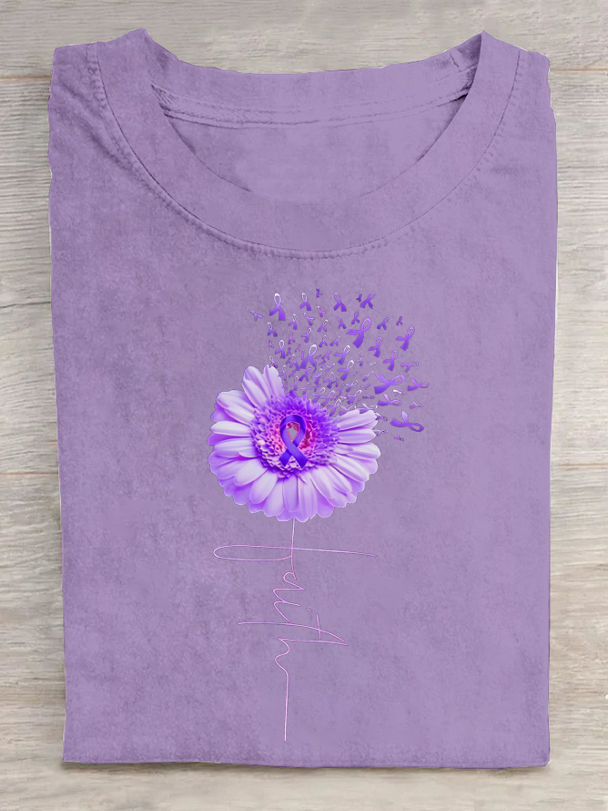 Faith-Alzheimer's Awareness Cotton T-Shirt