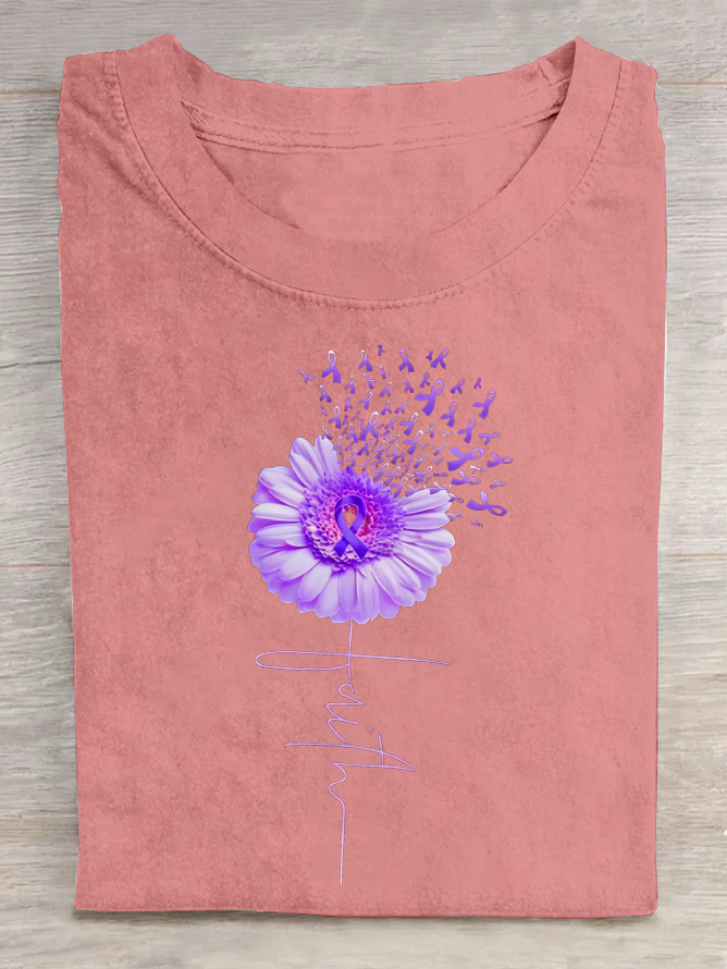 Faith-Alzheimer's Awareness Cotton T-Shirt