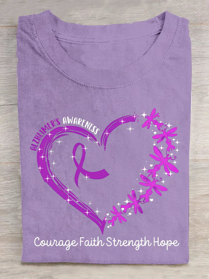 Cowage Faith Strength Hope Cotton T-Shirt